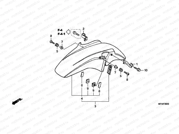 F-9 FRONT FENDER