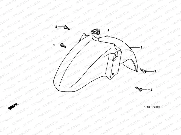 F-9 FRONT FENDER
