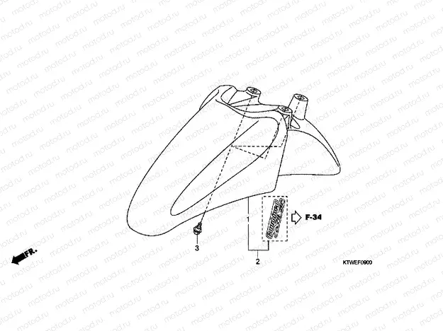 F-9 FRONT FENDER