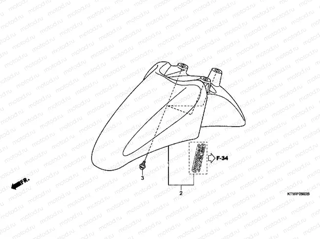 F-9 FRONT FENDER
