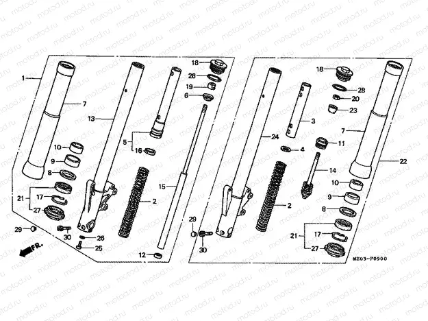 F-9 FRONT FORK