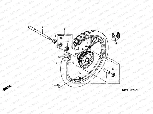 F-9 FRONT WHEEL