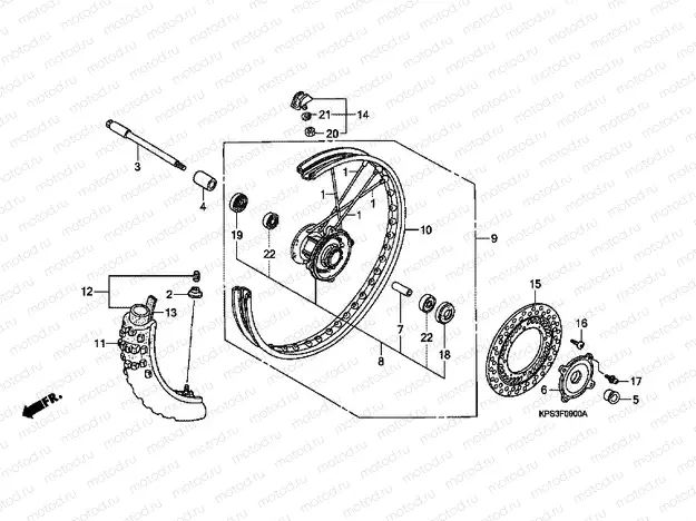 F-9 FRONT WHEEL