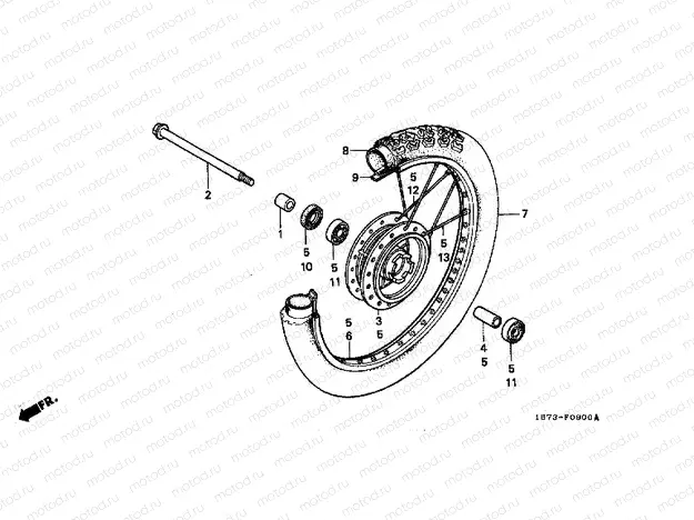 F-9 FRONT WHEEL