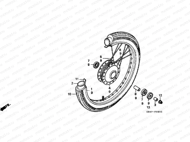 F-9 FRONT WHEEL