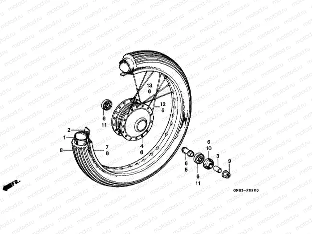 F-9 FRONT WHEEL