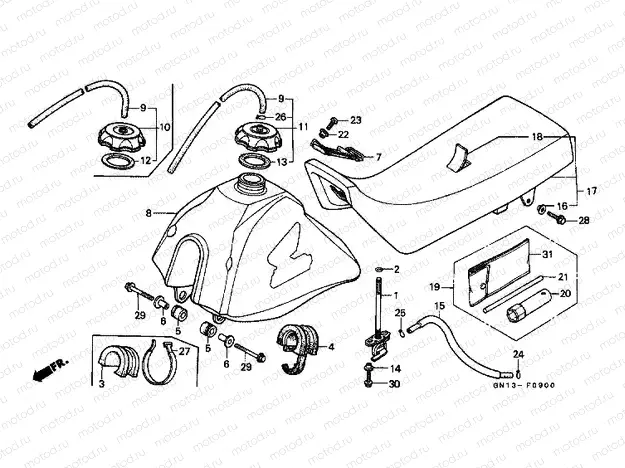 F-9 FUEL TANK / SEAT