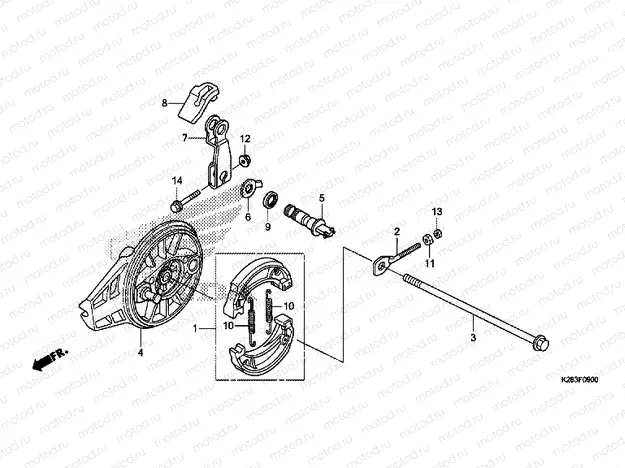 F-9 REAR BRAKE PANEL
