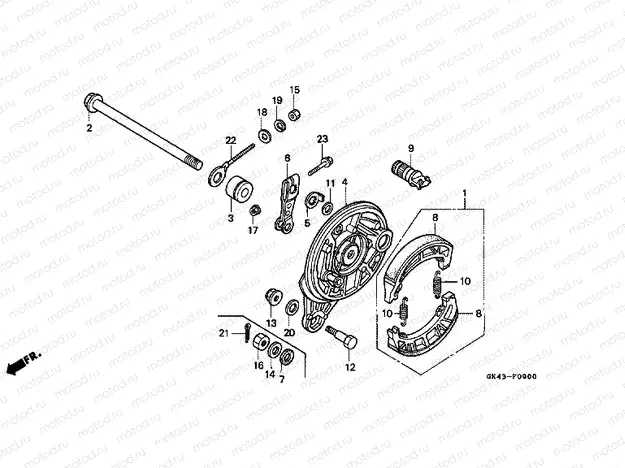 F-9 REAR BRAKE PANEL