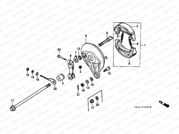 F-9 REAR BRAKE PANEL