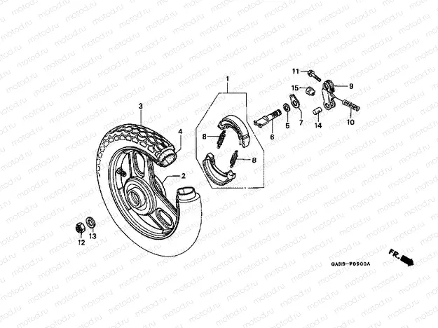 F-9 REAR WHEEL