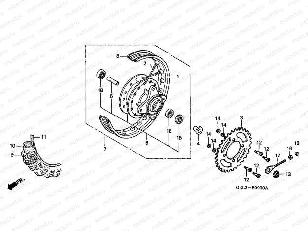 F-9 REAR WHEEL