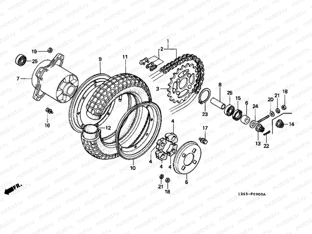 F-9 REAR WHEEL