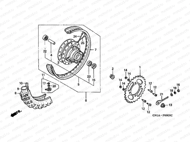 F-9 REAR WHEEL