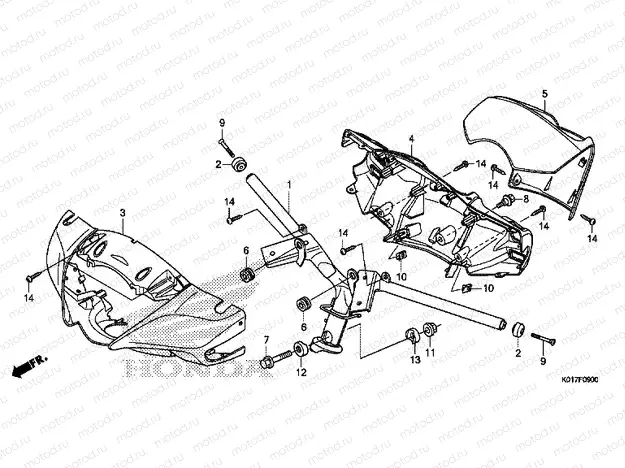 F-9 STEERING HANDLE / HANDLE COVER