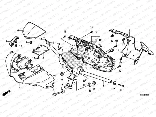 F-9 STEERING HANDLE / HANDLE COVER