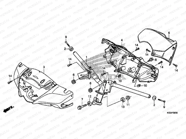 F-9 STEERING HANDLE / HANDLE COVER