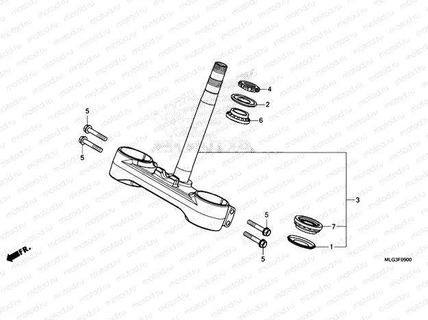 F-9 STEERING STEM