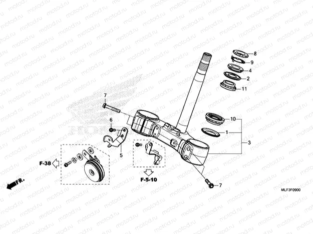 F-9 STEERING STEM