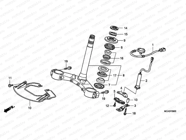 F-9 STEERING STEM