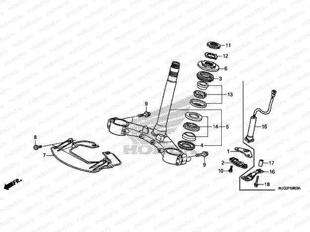 F-9 STEERING STEM