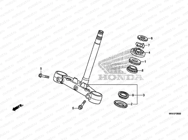 F-9 STEERING STEM