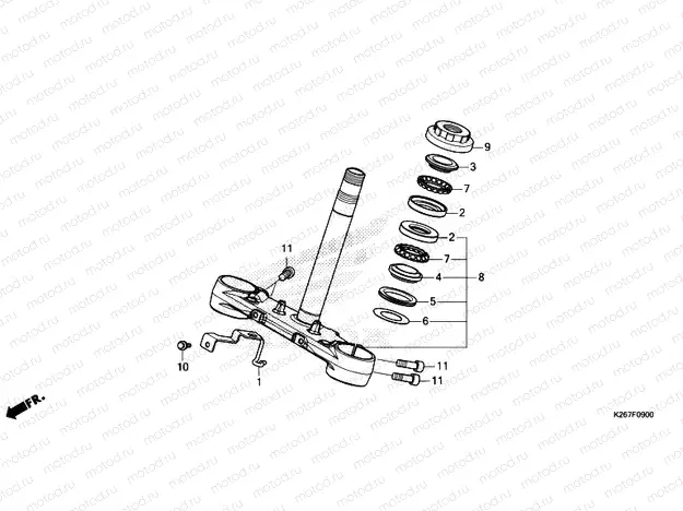 F-9 STEERING STEM