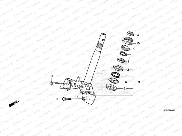 F-9 STEERING STEM