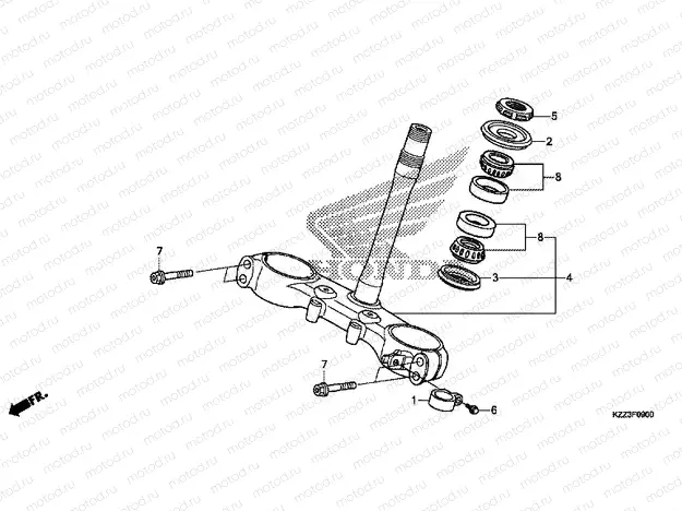 F-9 STEERING STEM