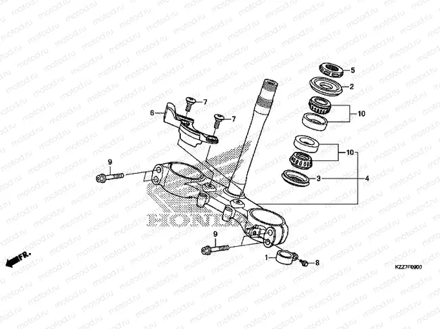 F-9 STEERING STEM