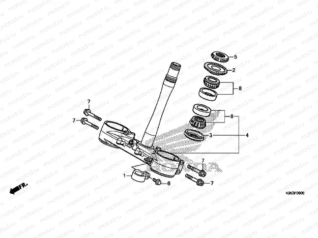 F-9 STEERING STEM