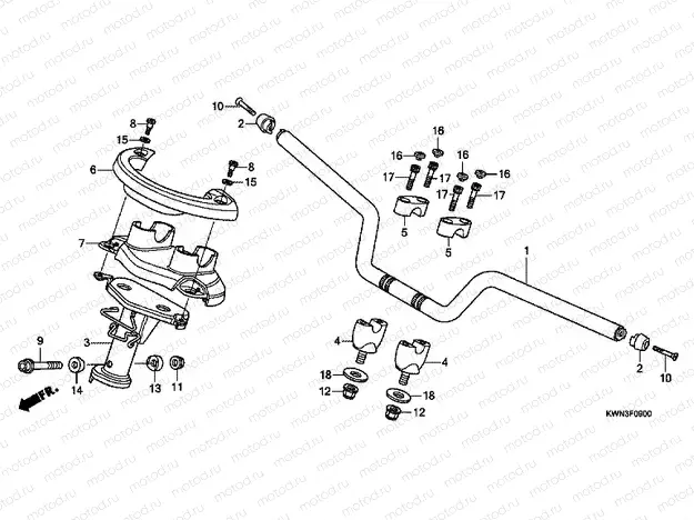 F-9 TIE ROD TUBE / HANDLE COVER