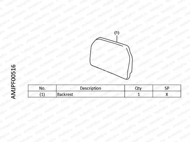 F00-22-56 BACKREST
