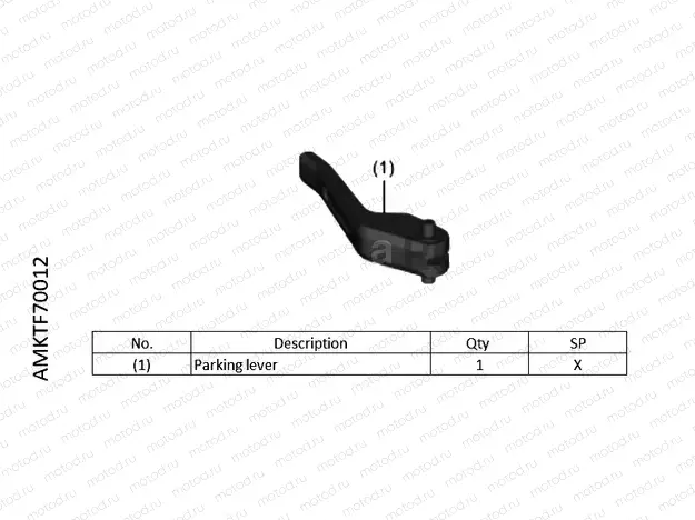 F70-22-02 PARKING LEVER