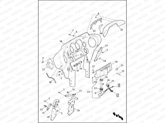 FAIRING, INNER (2 OF 2)