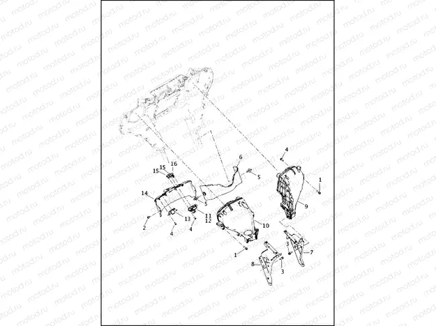 FAIRING, INNER - FLHT, FLHTCU, FLHTK, FLHTKL, FLHX AND FLHXS (3 OF 3)
