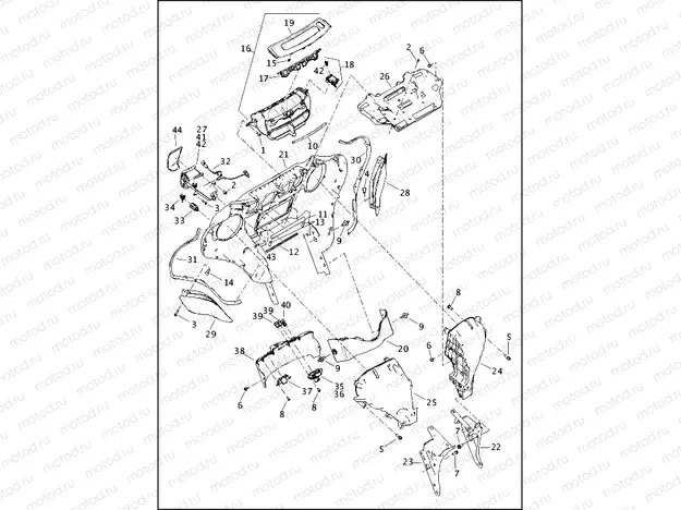 FAIRING, INNER - FLHTCU,FLHTCUL,FLHTK,FLHTKL,FLHX AND FLHXS (2 OF 2)