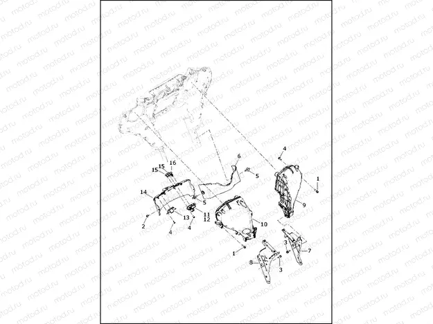 FAIRING, INNER - FLHTCUTG (2 OF 2)
