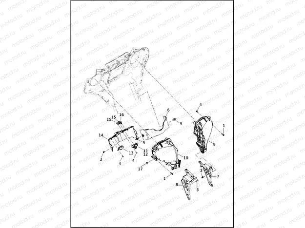 FAIRING, INNER - FLHTCUTG (2 OF 2)