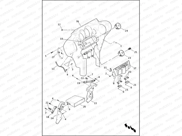FAIRING, INNER - FLHTP