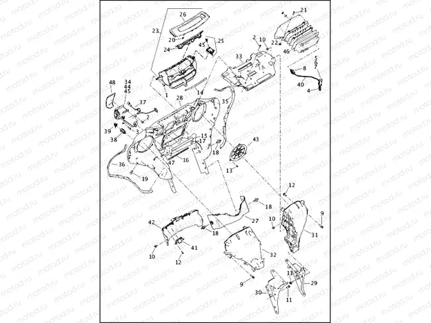 FAIRING, INNER - FLHTP