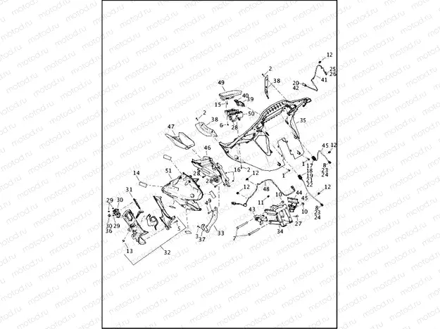 FAIRING, INNER - FLTRU, FLTRX AND FLTRXS (2 OF 2)