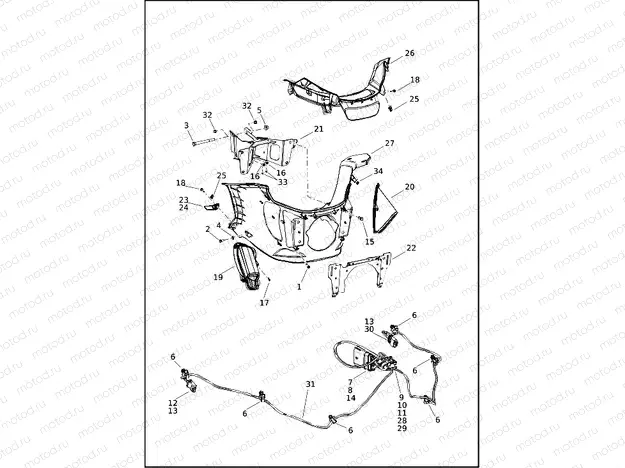 FAIRING, INNER - FXLRST