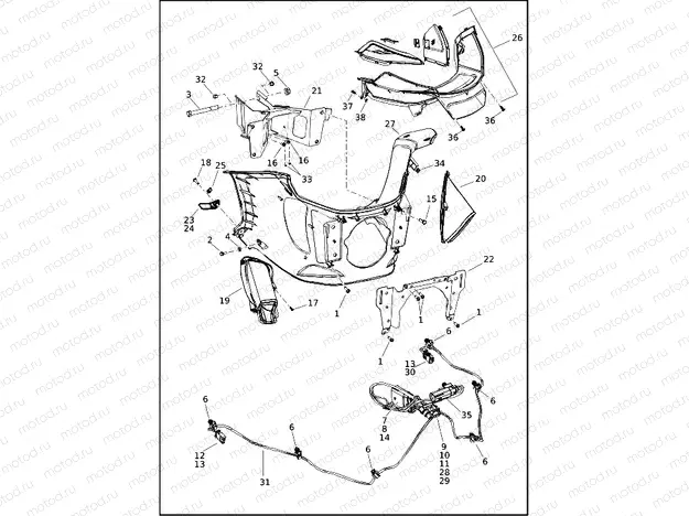 FAIRING, INNER - FXRST