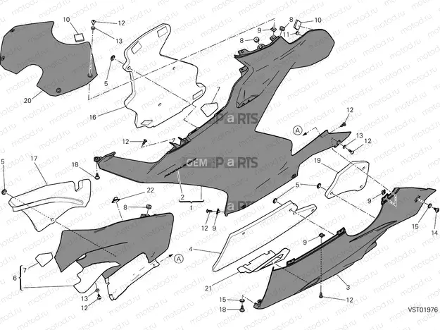 FAIRING, LH [MOD:PANV4 S;XST:ROK]
