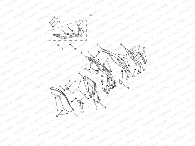 Fairings, LH