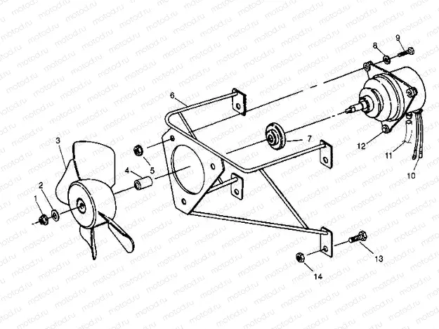FAN ASSEMBLY  2X4 300 W957530 (4930053005A011) | FAN ASSEMBLY  2X4 300 W957530 (4930053005A011)