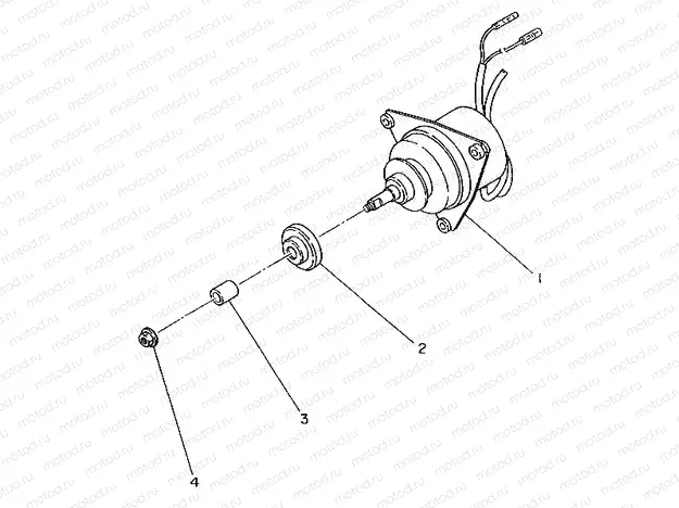 FAN MOTOR 350 2X4 / W927539 (4922882288039A) | FAN MOTOR 350 2X4 / W927539 (4922882288039A)