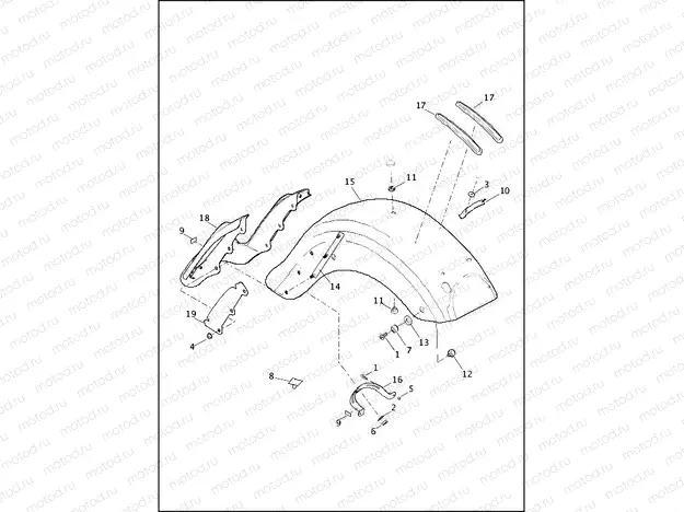 FENDER, REAR