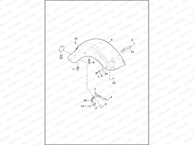 FENDER, REAR